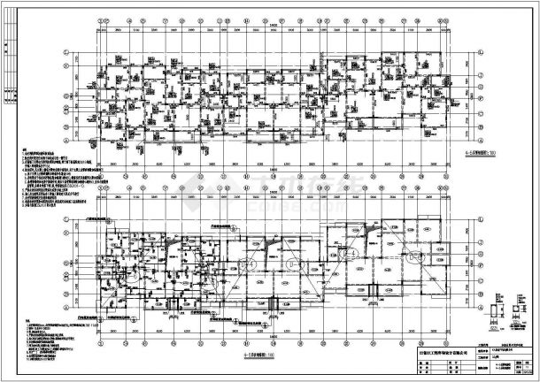 某地六层框架结构住宅楼建筑结构施工图纸-图二