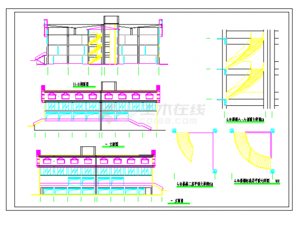 某地小型商场建筑设计施工图（共14张）-图二