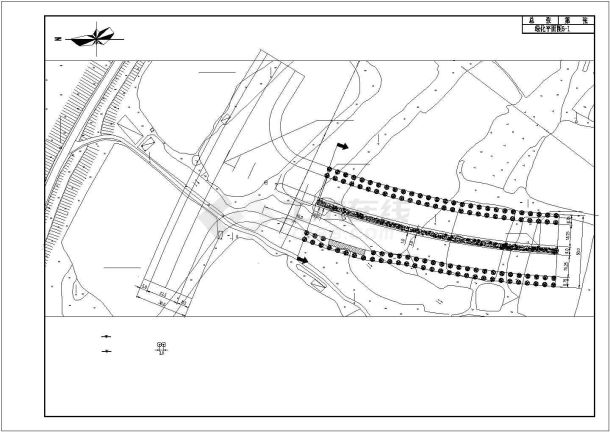 某道路绿化带喷灌施工CAD施工图-图一