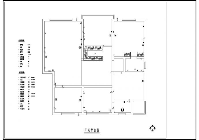 青年公寓整套户型室内装修cad施工图_图1