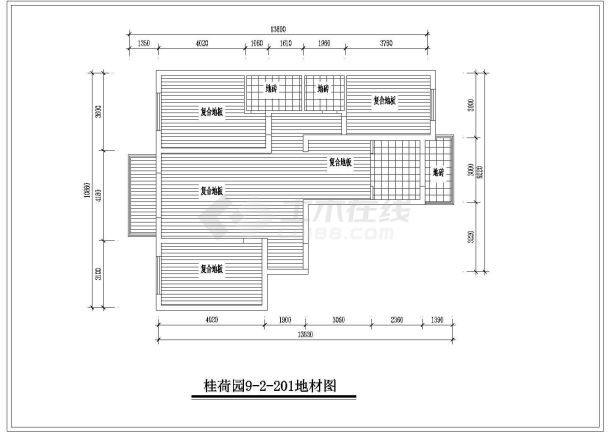 经典家居室内装修cad设计施工图纸-图二