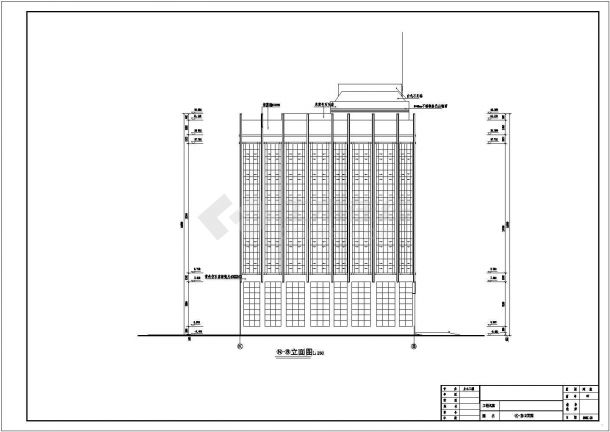 【毕业设计】8层11305.82平米大学实验楼建筑结构图-图一