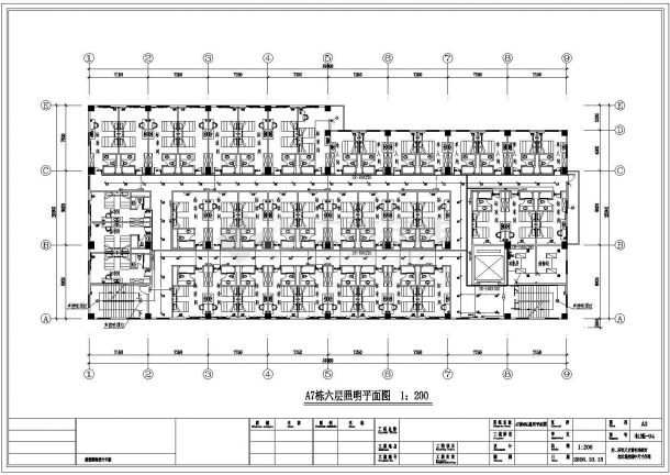 现代经济型酒店强弱电cad设计图-图二