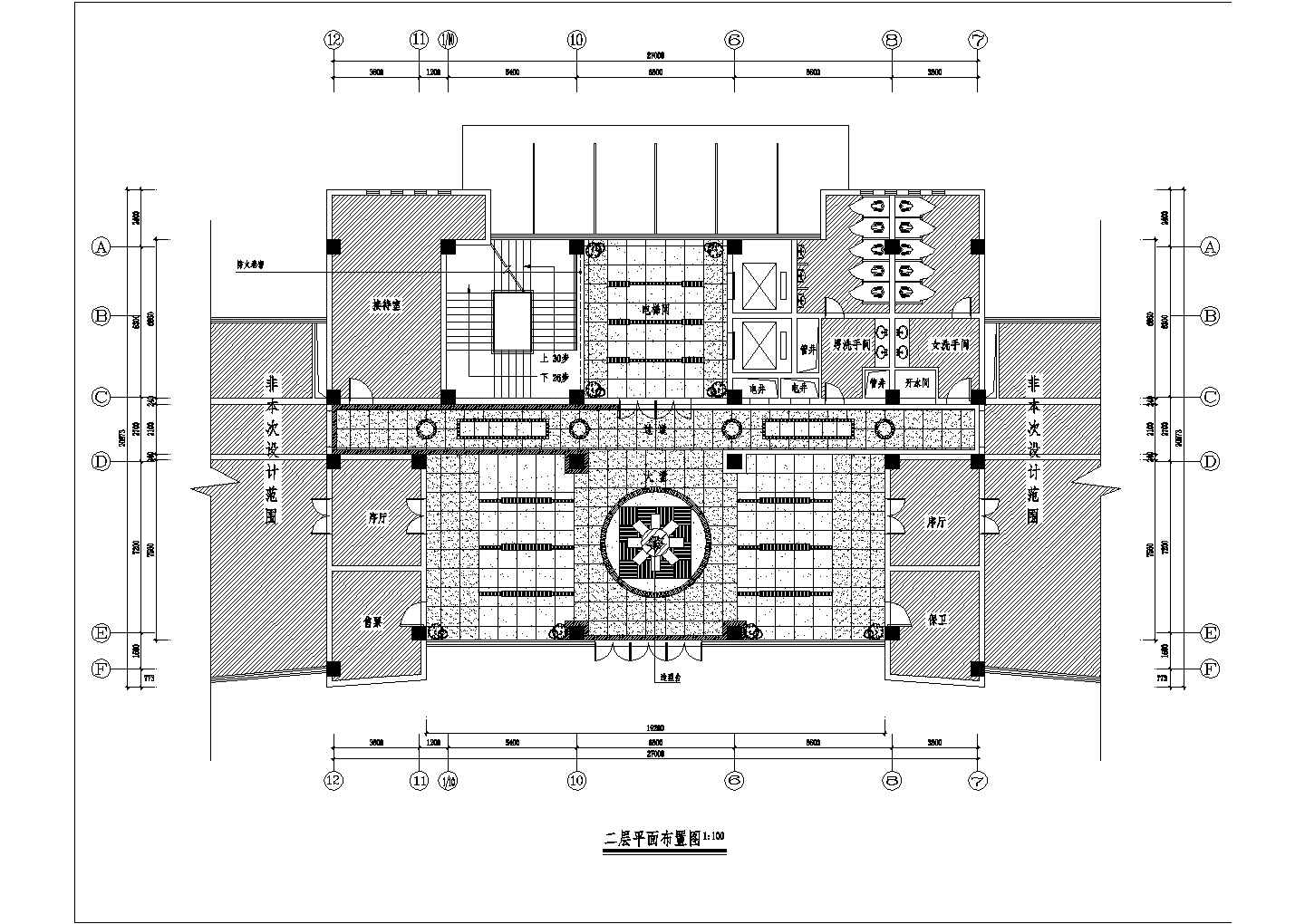 某完整室内装修cad设计方案施工图