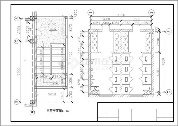 【毕业设计】6812平米五层高职教学楼建筑结构图-图二