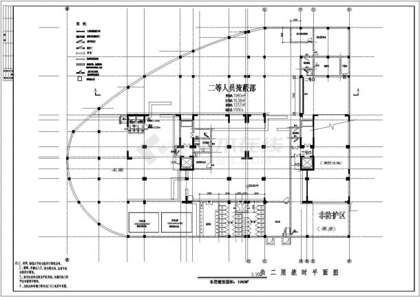 南方某地小区地下室建筑设计施工图-图二