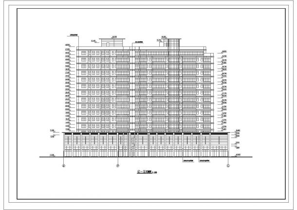 十五层小户型宾馆建筑平面设计图纸-图二