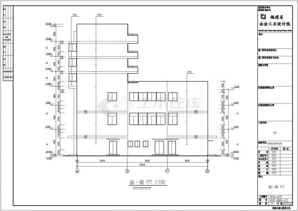 某地大型六层综合楼建筑结构施工图纸-图二