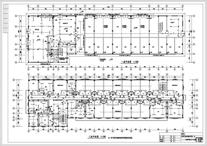 某汽配市场建筑电气设计施工平面图_图1