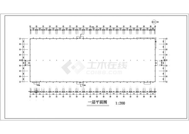 某厂房全套结构建筑CAD施工图纸-图二