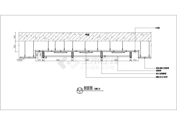 某多层桑拿洗浴中心装修设计施工图-图二