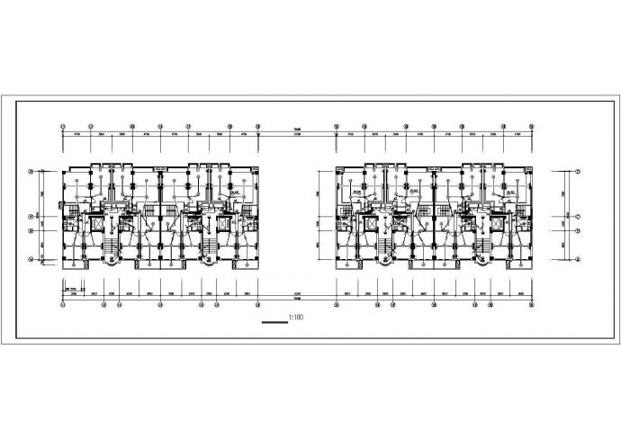 商场商铺建筑电气施工平面设计方案图_图1