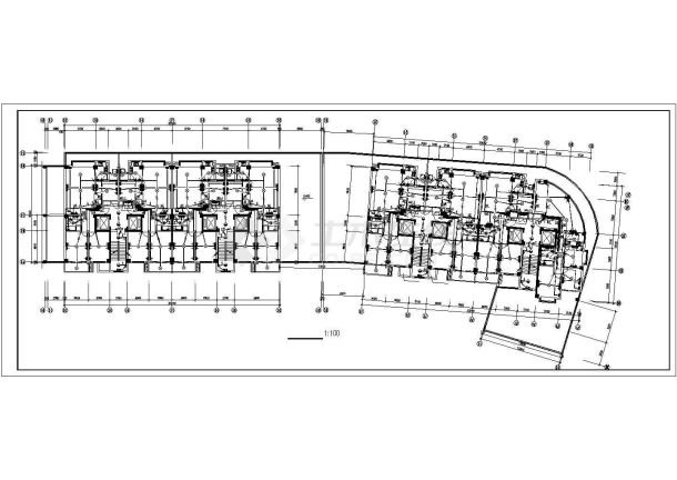 商场商铺建筑电气施工平面设计方案图-图一