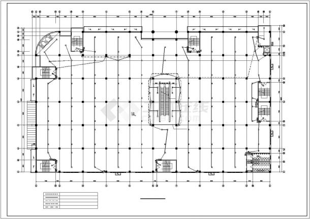 商场商铺建筑电气施工平面设计方案图-图二