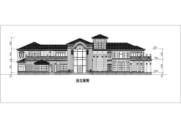  Construction Drawing of Classic Luxury House Interior Decoration CAD Design Scheme - Figure 2