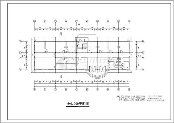 某古建筑平面设计总规划CAD图纸-图一