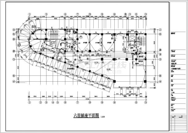 某处十二层接待站强电设计施工CAD图-图一