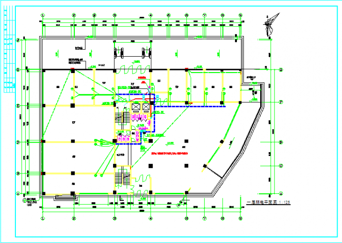 某地六层综合楼设计CAD施工图纸_图1