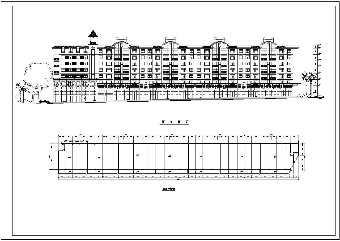某七层商住楼建筑CAD设计方案图