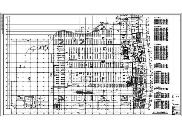 某城市大型超市电气CAD平面图纸-图二