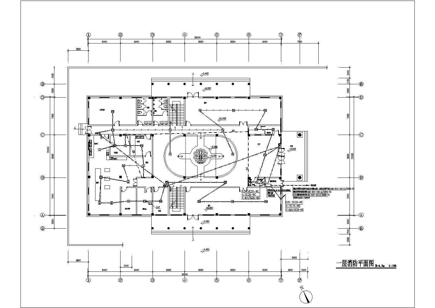 多层俱乐部电气设计CAD施工图纸