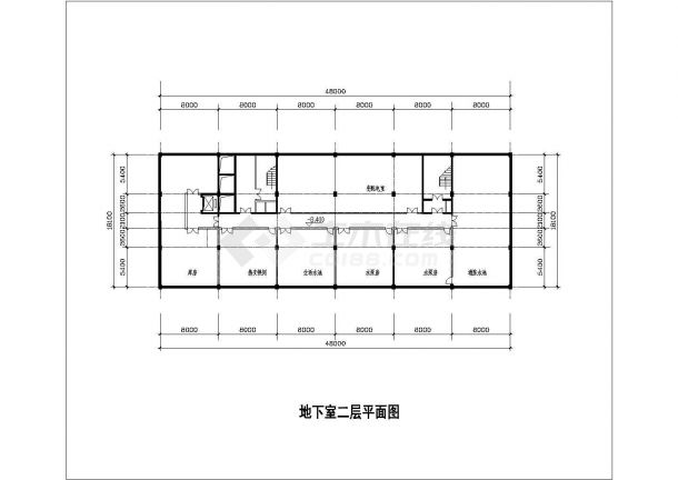 某高层酒店建筑平面设计图（共10张）-图一