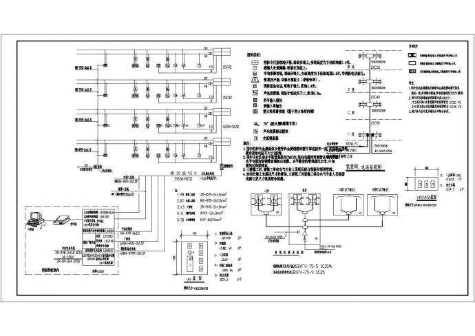 某地上4层展厅电气设计CAD施工图_图1