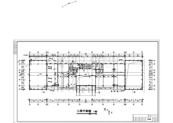 某地区综合办公楼建筑施工设计CAD图-图二