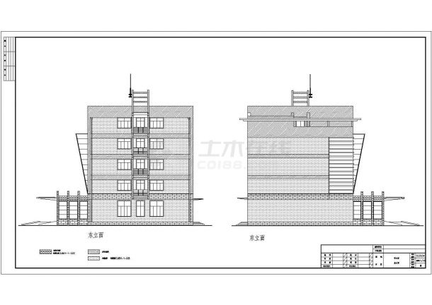 某中式办公楼全套建筑设计方案图纸（含效果图）-图二