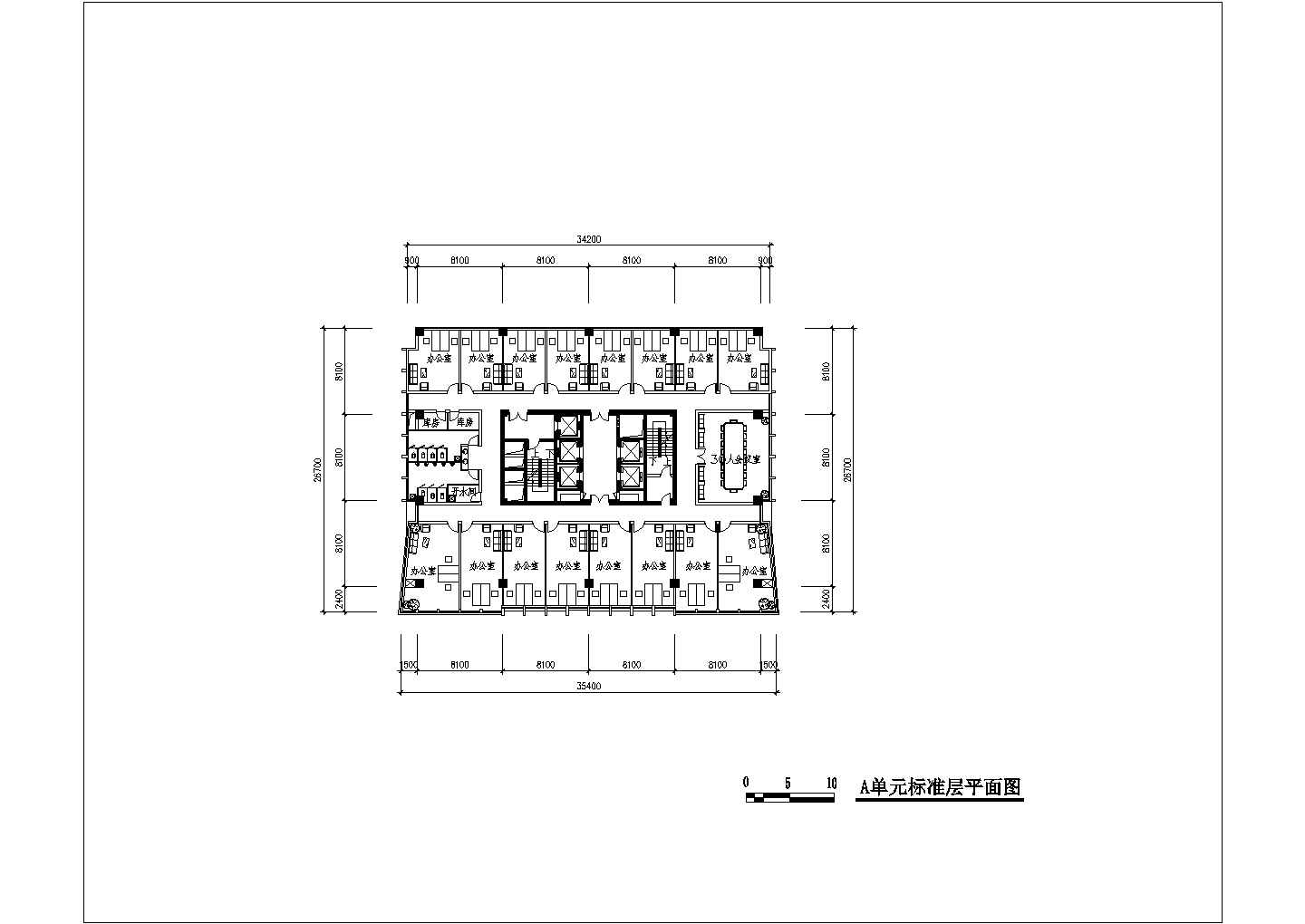 某商业综合大厦全套建筑设计方案图