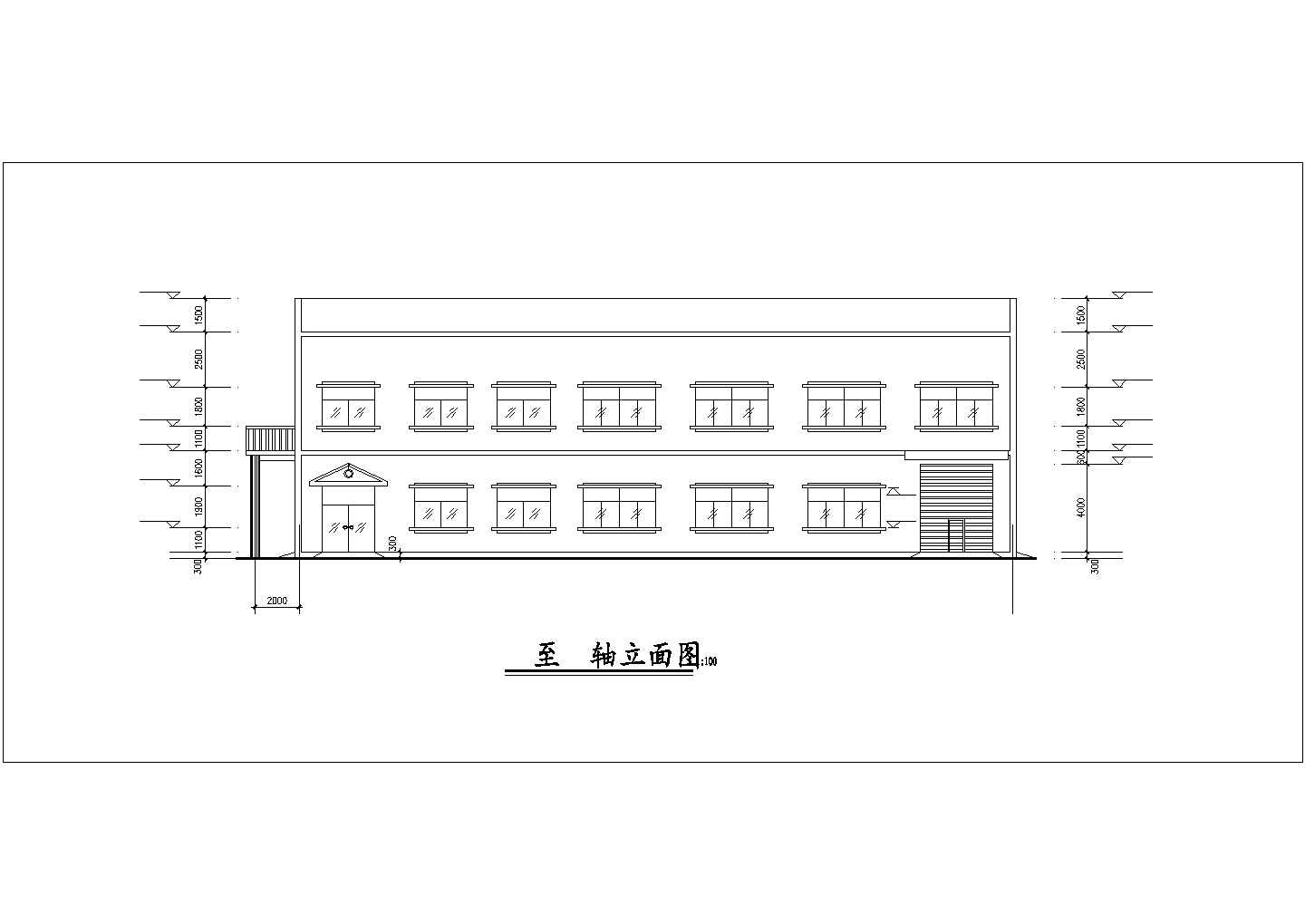 某水电站设计厂房cad施工设计图纸