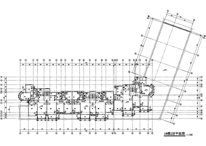 某地区全套异型柱框架住宅楼建筑CAD设计图纸_图1