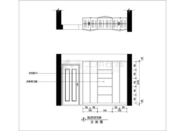 现代风格三室二厅住宅装修设计施工图-图一