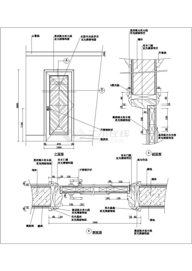 八角门施工图纸图片