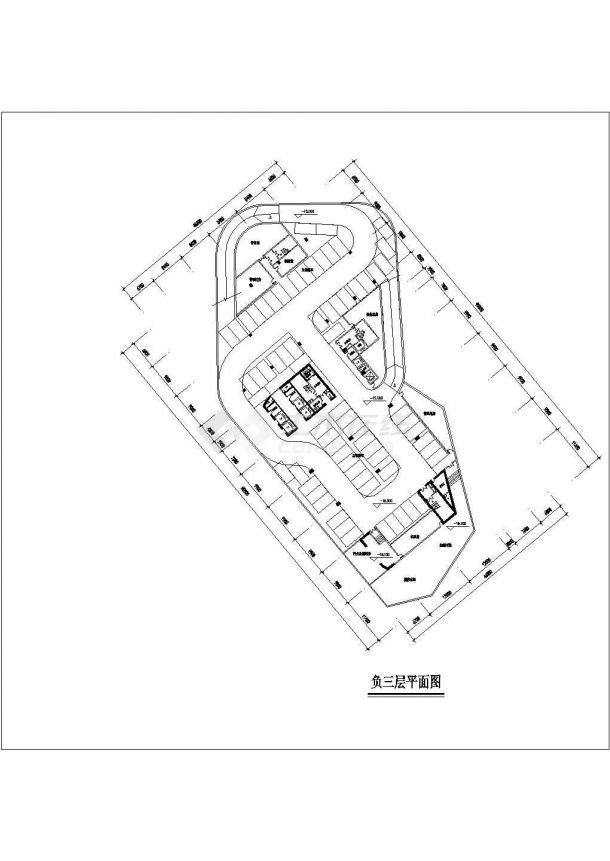 某二十八层办公商业综合楼建筑施工图-图二