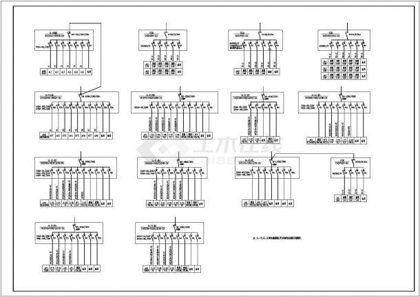 某工业厂房全套电气设计CAD施工图-图二