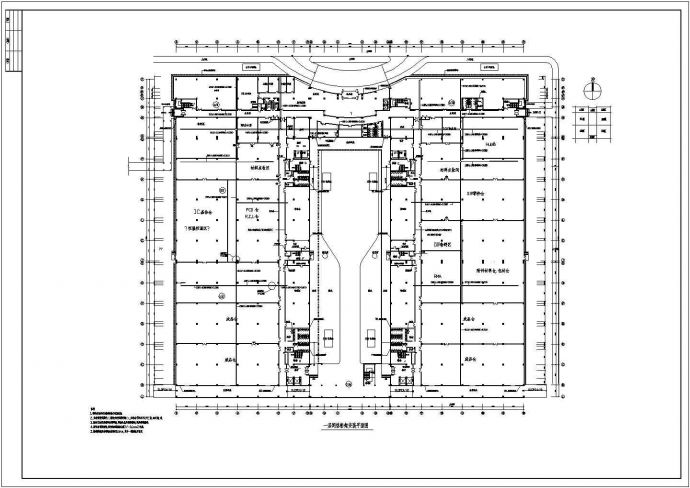 某大型厂房全套电气设计CAD施工图_图1