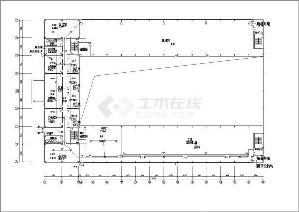 某半导体车间弱电CAD设计施工图纸-图二