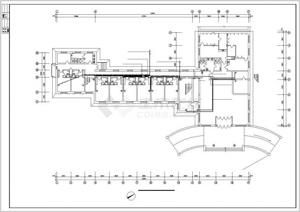 某小型宾馆商业建筑电气设计施工图-图二