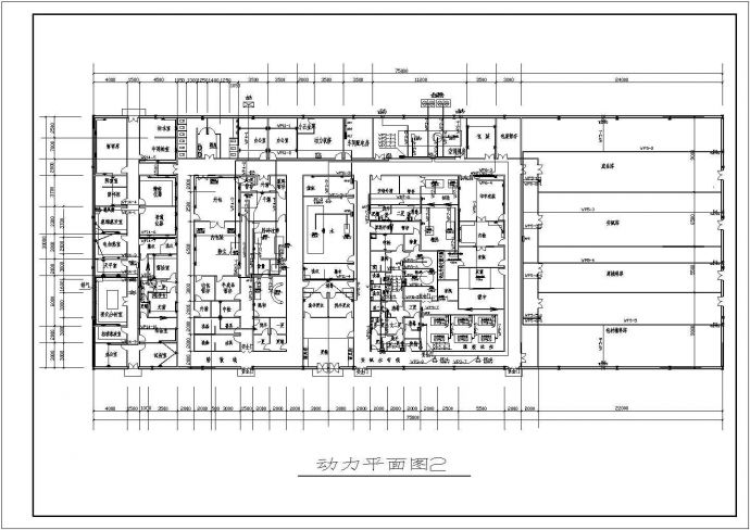 某地厂房电气照明设计施工平面图纸_图1