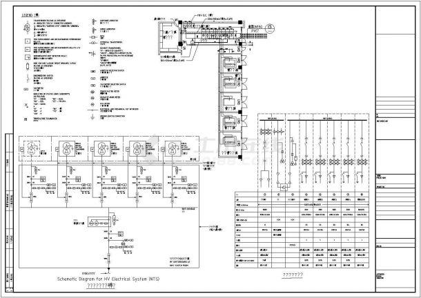 某工业厂房全套电气设计施工CAD图-图一