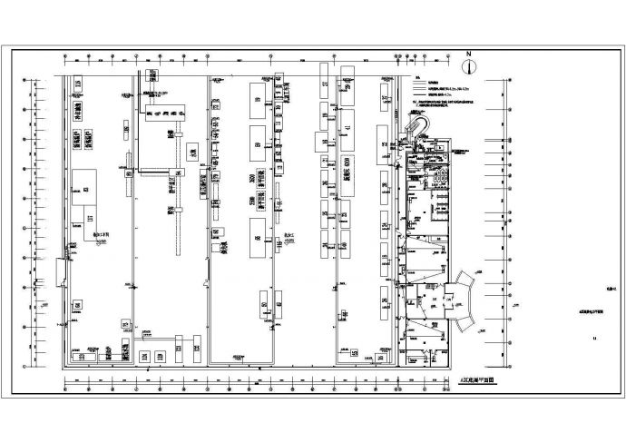 某机械厂房全套电气设计施工CAD图纸_图1