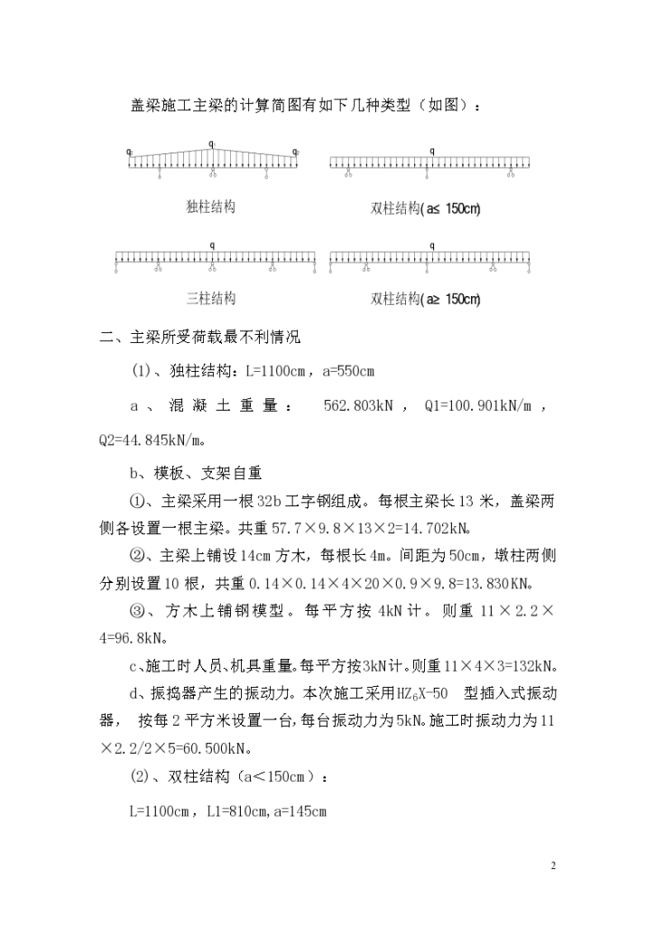 公路工程-施工设计系列-04桥梁工程-盖梁02-钢棒支撑-盖梁支撑计算书及图纸-图二