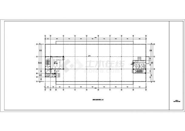 某地标准多层工业厂房强电压cad施工图-图二