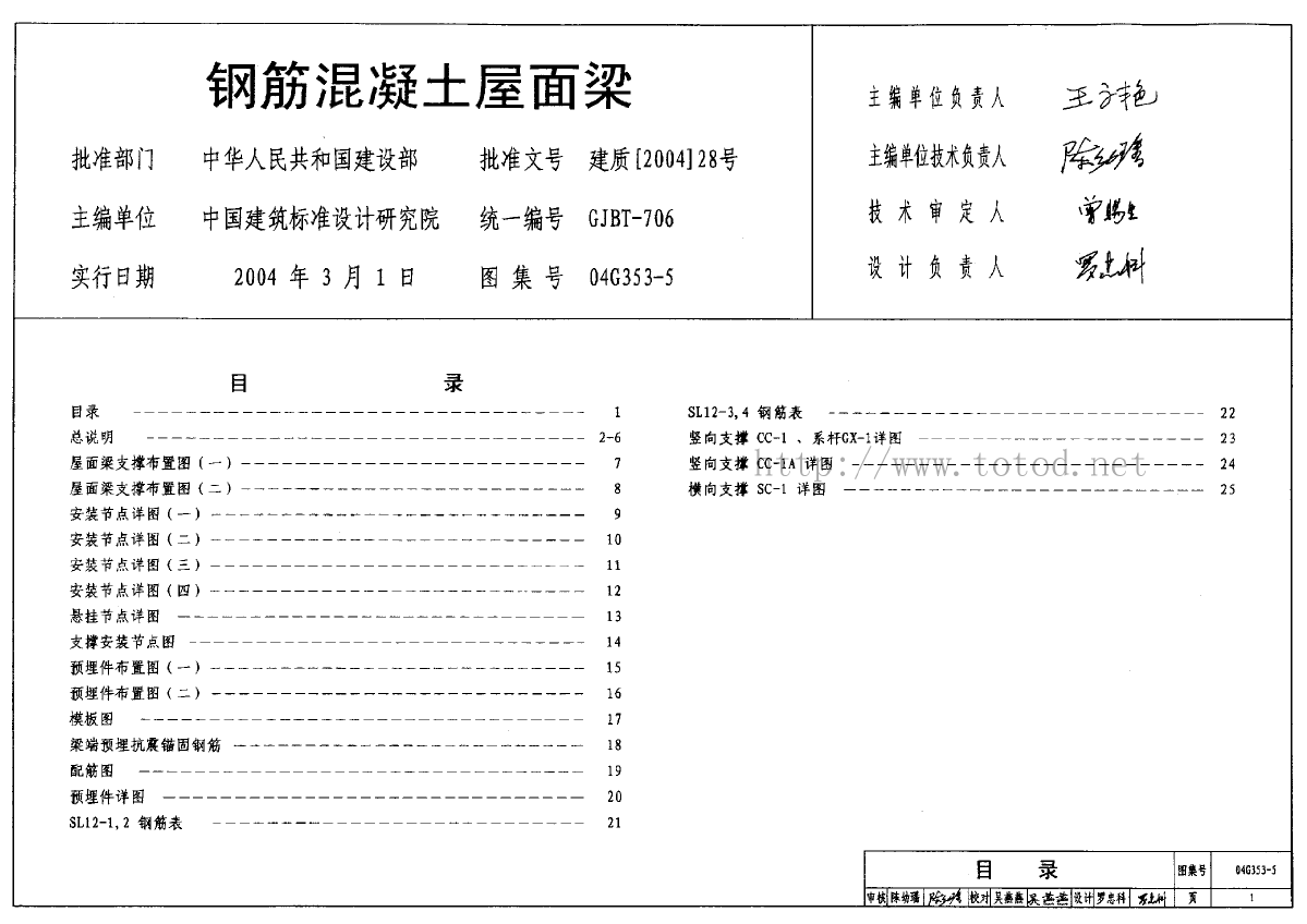 04G353-5-钢筋混凝土屋面梁-图一