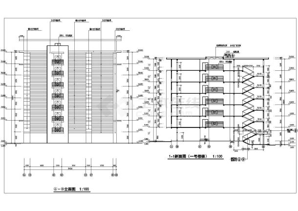 某地区学生公寓建筑设计方案全套CAD设计图纸-图一