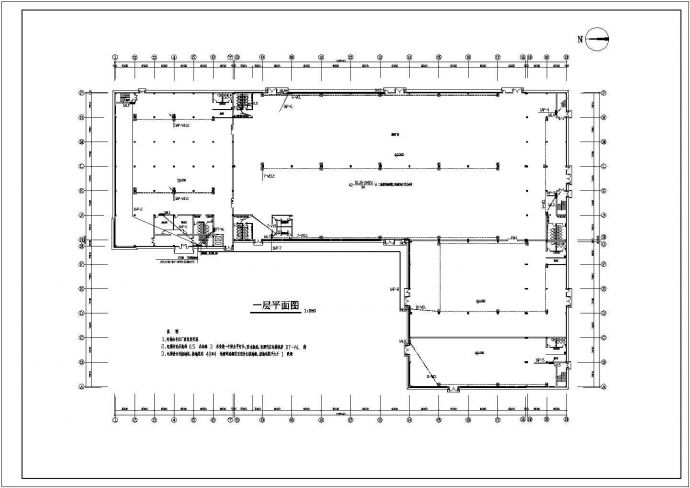 某三层大型厂房设计全套电气施工图纸_图1