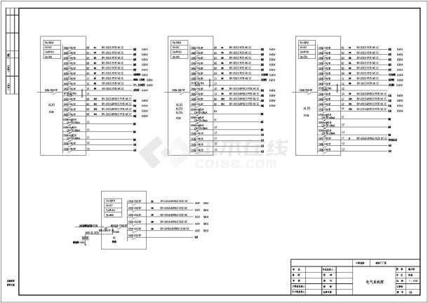 某轴承六层厂房全套电气施工CAD图纸-图二