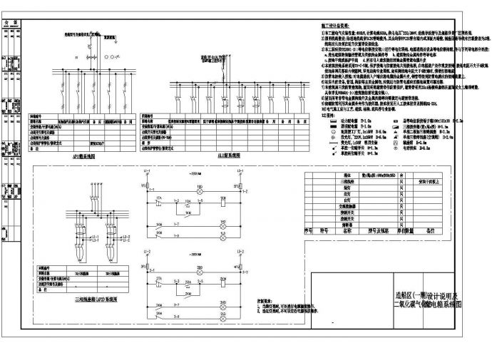 某厂房车间整套电气设计CAD施工图纸_图1