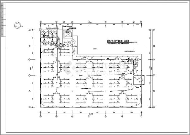 某地五层厂房电气设计施工CAD图纸-图一